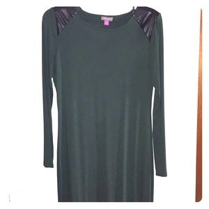 Hunter green midi dress